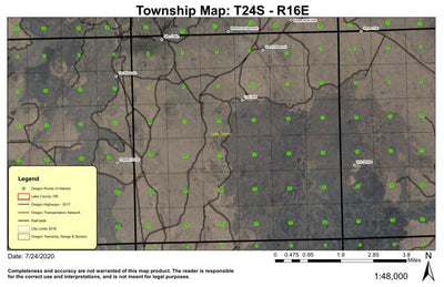 Ludi Well T24S R16E Township Map Preview 1