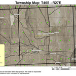 Piute Reservoir T40S R27E Township Map Preview 1