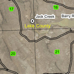 Piute Reservoir T40S R27E Township Map Preview 2