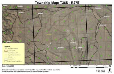 Robinson Draw T36S R27E Township Map Preview 1