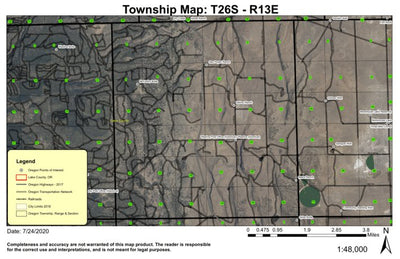 McCarthy Butte T26S R13E Township Map Preview 1