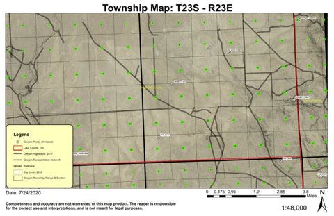 Midnight Point T23S R22E North Township Map Preview 1