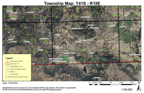 Renner Lake T41S R18E Township Map Preview 1