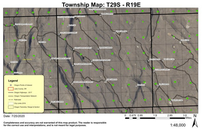 Sheep Rock T29S R19E Township Map Preview 1