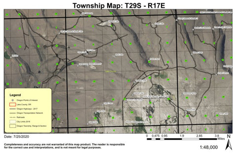 Sheeplick Draw T29S R17E Township Map Preview 1
