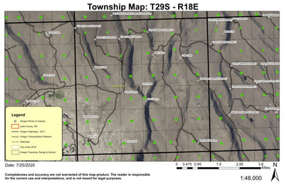 Sand Canyon T29S R18E Township Map Preview 1
