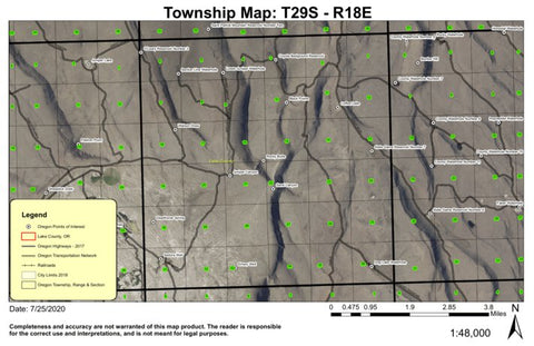 Sand Canyon T29S R18E Township Map Preview 1