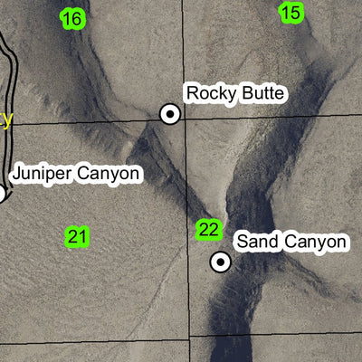 Sand Canyon T29S R18E Township Map Preview 2