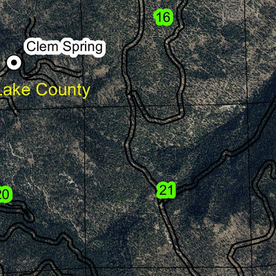 Moss Pass T36S R19E Township Map Preview 2