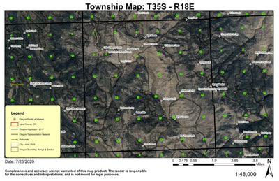 Myers CanyonT35S R18E WestTownship Map Preview 1