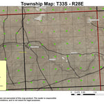 Six Mile Draw T33S R28E Township Map Preview 1