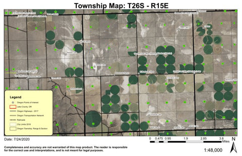 Morehouse Ranch T26S R15E Township Map Preview 1