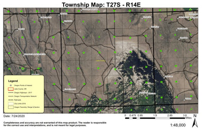 Paulina Marsh T27S R14E Township Map Preview 1