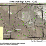 Poverty Corners Waterhole T30S R22E Township Map Preview 1