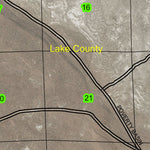 Poverty Corners Waterhole T30S R22E Township Map Preview 2