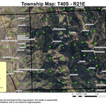 Red Peak T40S R21E South Township Map Preview 1