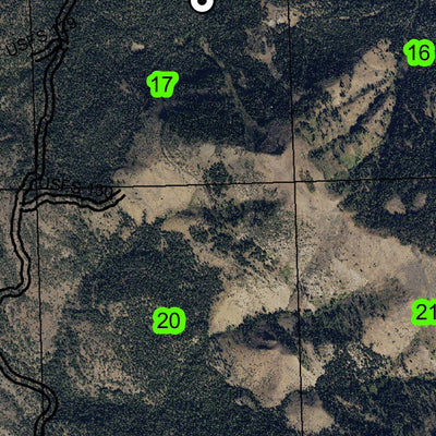 Red Peak T40S R21E South Township Map Preview 2