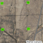 Warner Canyon T38S R20E South Township Map Preview 2