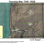 Mule Draw T34S R22E Township Map Preview 1