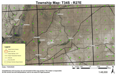 Rattlesnake Draw T34S R27E North Township Map Preview 1