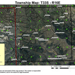 Rock Creek T33S R16E Township Map Preview 1