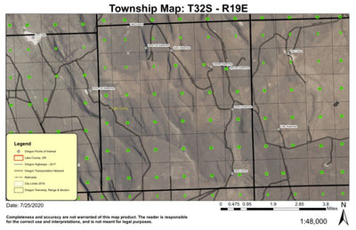 Sand Hollow T31S R19E Township Map Preview 1