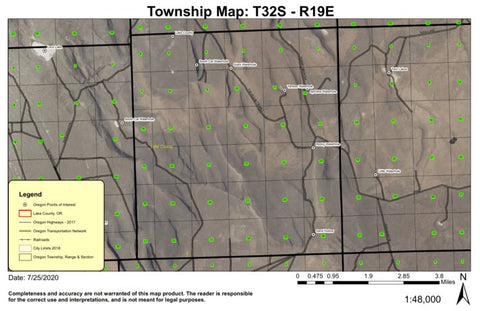 Sand Hollow T31S R19E Township Map Preview 1