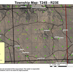 Round Top Butte T24S R23E Township Map Preview 1