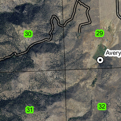 Schoolhouse Creek T34S R19E Township Map Preview 3