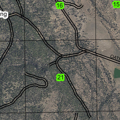 Oatman Flat T27S R13E Township Map Preview 2