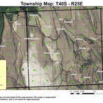 Spanish Lake T40S R25E Township Map Preview 1