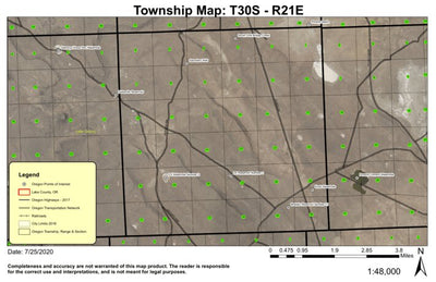 ZX T30S R21E Township Map Preview 1