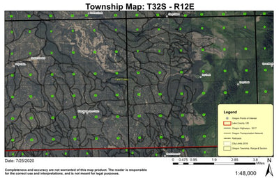 Stratton Meadow T32S R12E North Township Map Preview 1