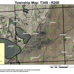 Stone Corral Lake T34S R26E Township Map Preview 1
