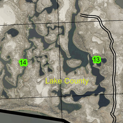 Stone Corral Lake T34S R26E Township Map Preview 3