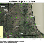Summer Lake T32S R16E Township Map Preview 1
