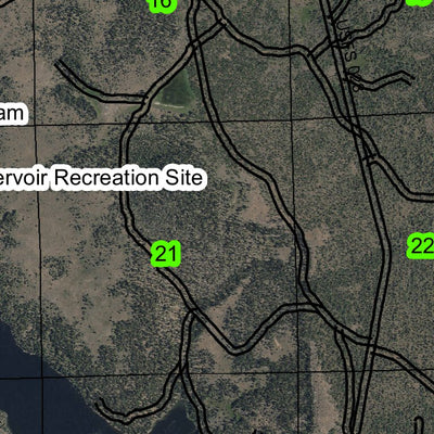Thompson Reservoir T30S R14E Township Map Preview 2