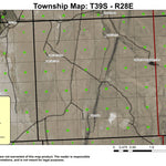 Rocky Canyon T39S R28E West Township Map Preview 1