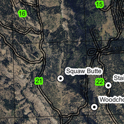 Warner Canyon Ski Area T38S R21E North Township Map Preview 2