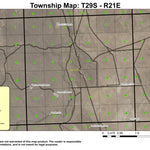 Saunders Rim T29S R21E Township Map Preview 1