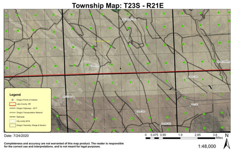 Studhorse Butte T23S R21E North Township Map Preview 1