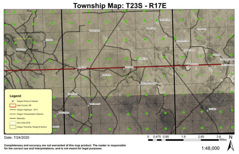 Walker Butte T23S R17E North Township Map Preview 1