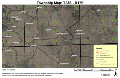 Walker Butte T23S R17E South Township Map Preview 1