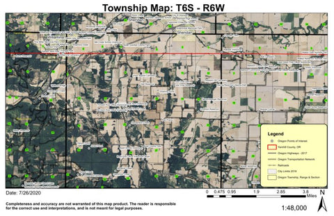 Millcreek School T6S R6W Township Map Preview 1