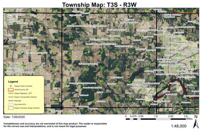 Dundee T3S R3W Township Map Preview 1
