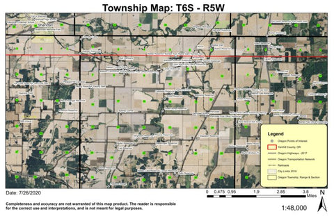 Winch T6S R5W Township Map Preview 1