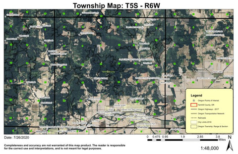Sheridan T5S R6W Township Map Preview 1