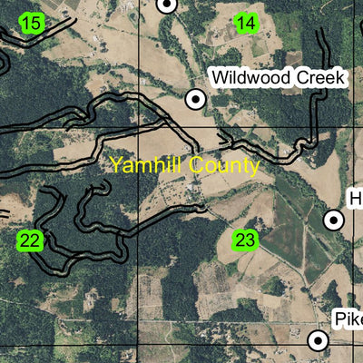 Yamhill Reservoir T2S R5W Township Map Preview 2