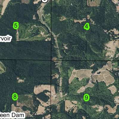 Yamhill Reservoir T2S R5W Township Map Preview 3