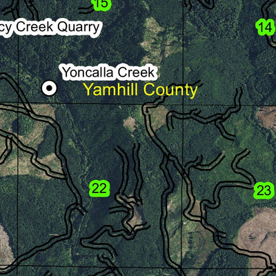 Yoncalla Creek T5S R8W Township Map Preview 2